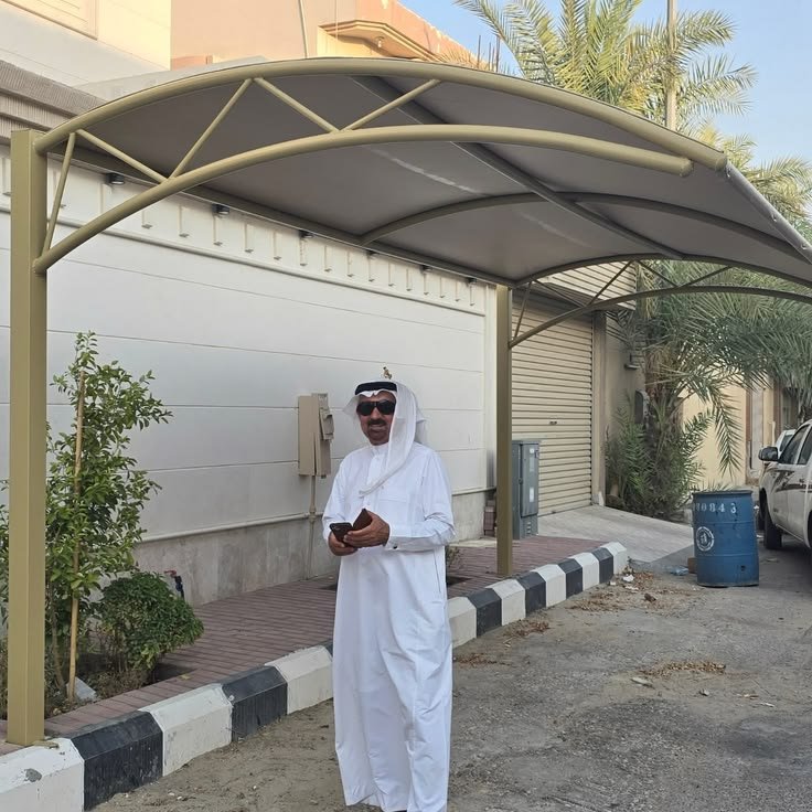 مظلات سيارات قماش PVC بالرياض